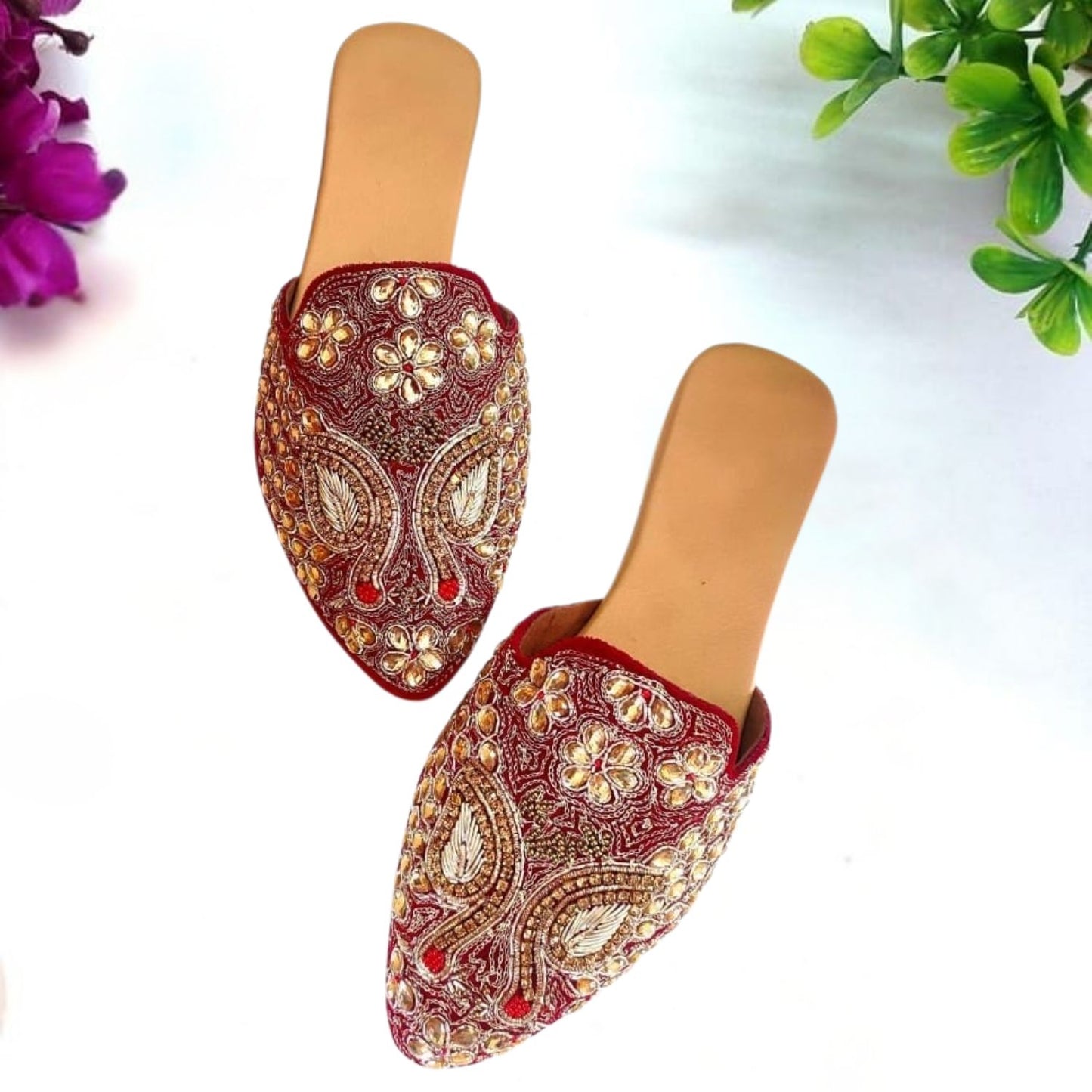 Handcrafted Flat Mules, Bespoke