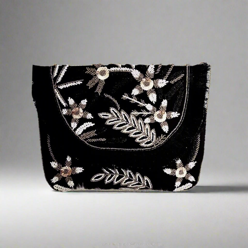 Handcrafted Boho Bag, Floral Essence