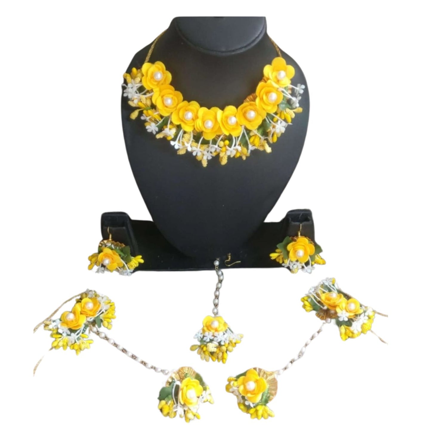 Handcrafted Artificial Jewelry Set, Sunbloom