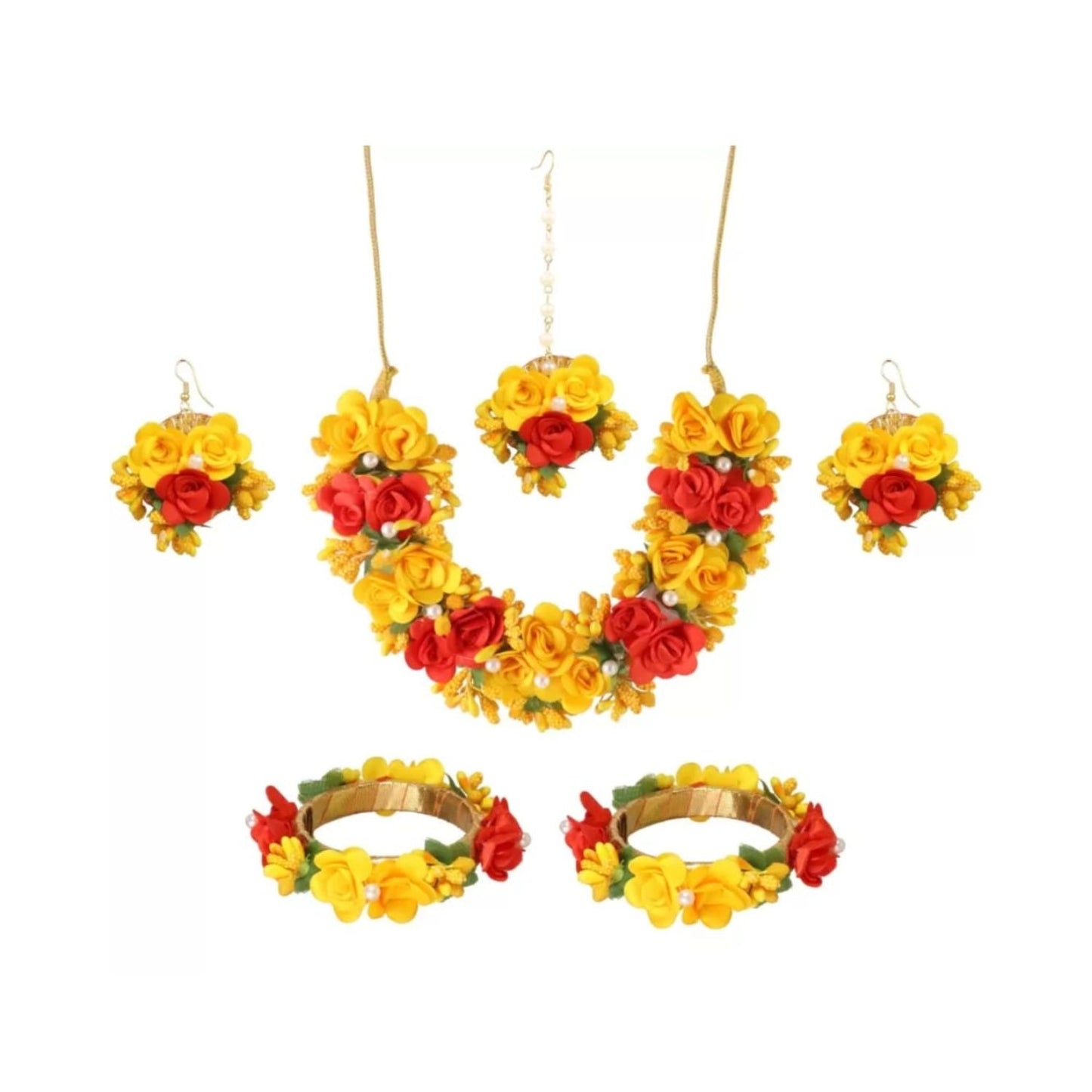 Handcrafted Artificial Jewelry Set, Henna Blossom
