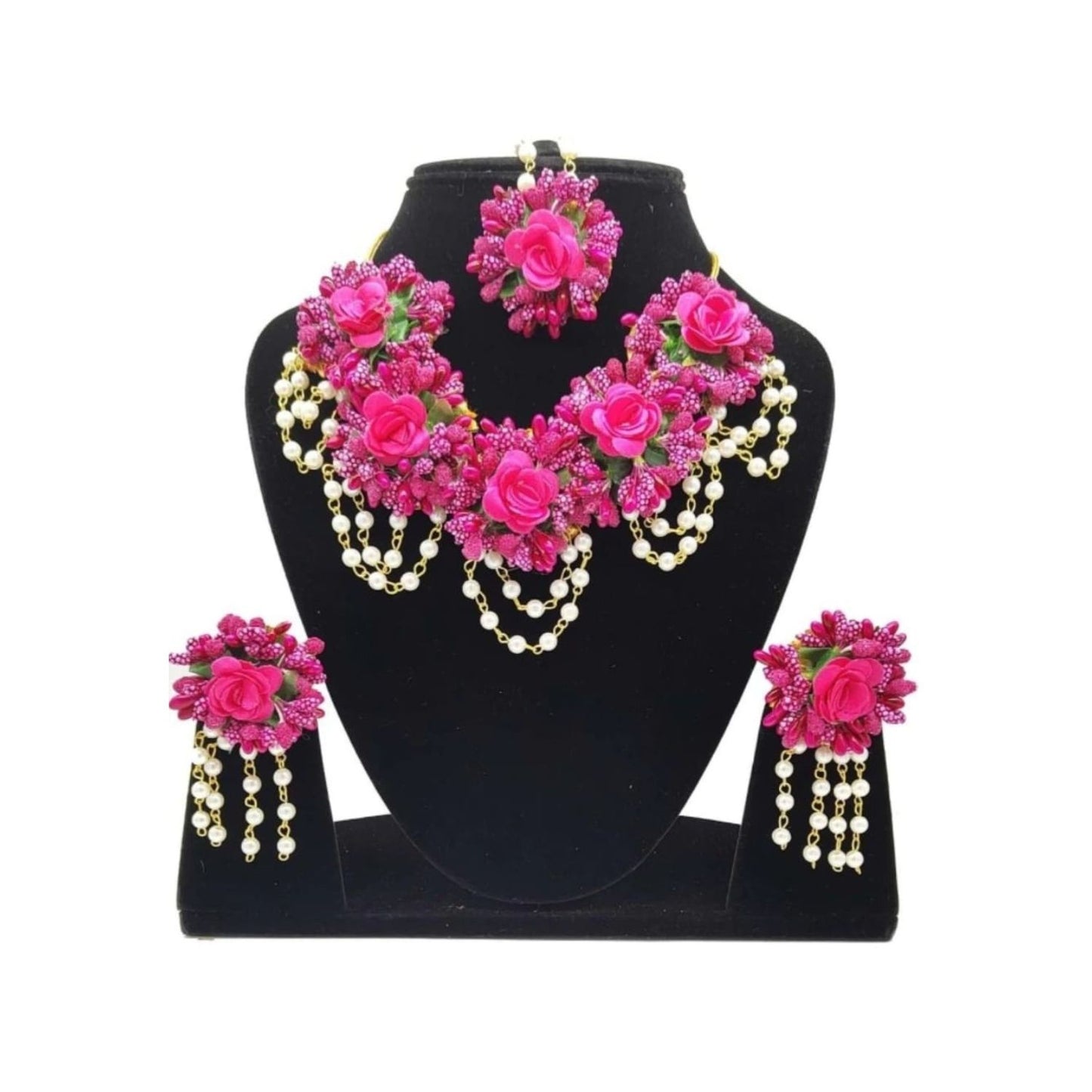 Handcrafted Artificial Jewelry Set, FloraGlow