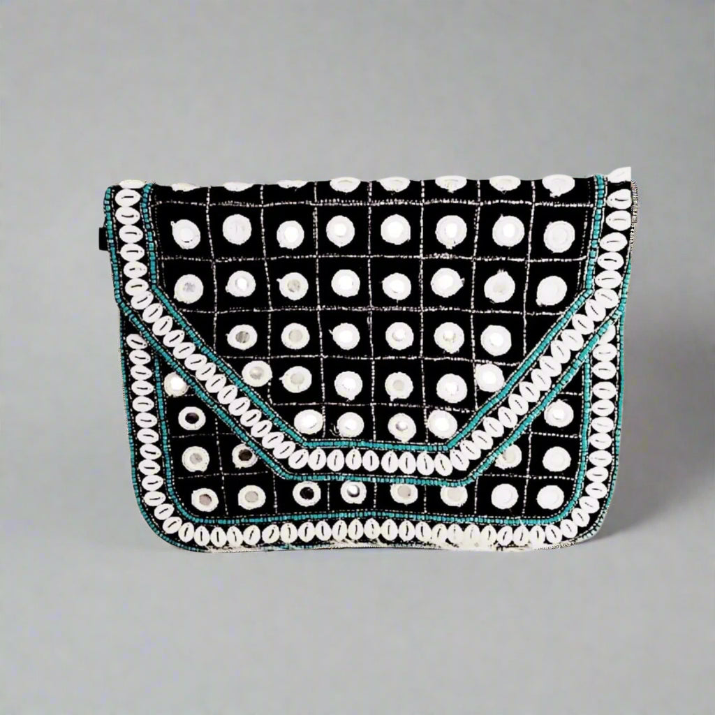 Handcrafted Boho Bag, Ivory Whisper