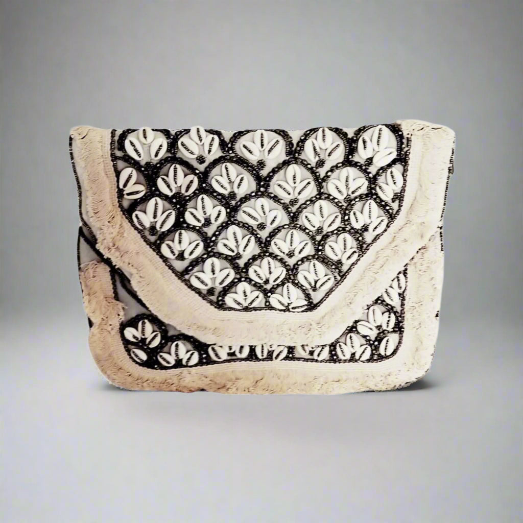 Handcrafted Boho Bag, Sandy Pearl